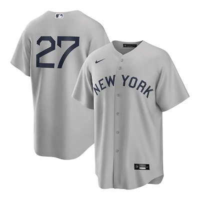 New York Yankees Giancarlo Stanton #27 Gray Field of Dreams Nike Replica Jersey