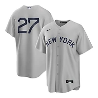New York Yankees Giancarlo Stanton #27 Gray Field of Dreams Nike Replica Jersey
