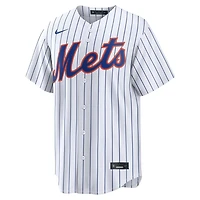 New York Mets Francisco Lindor White Pinstripe Home Nike Replica Jersey