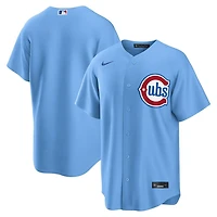 Chicago Cubs Light Blue Alternate Blank Nike Replica Jersey