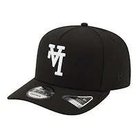 Los Angeles Dodgers White on Black Upside Down Logo Gray UV New Era 9FIFTY A-Frame Snapback Hat