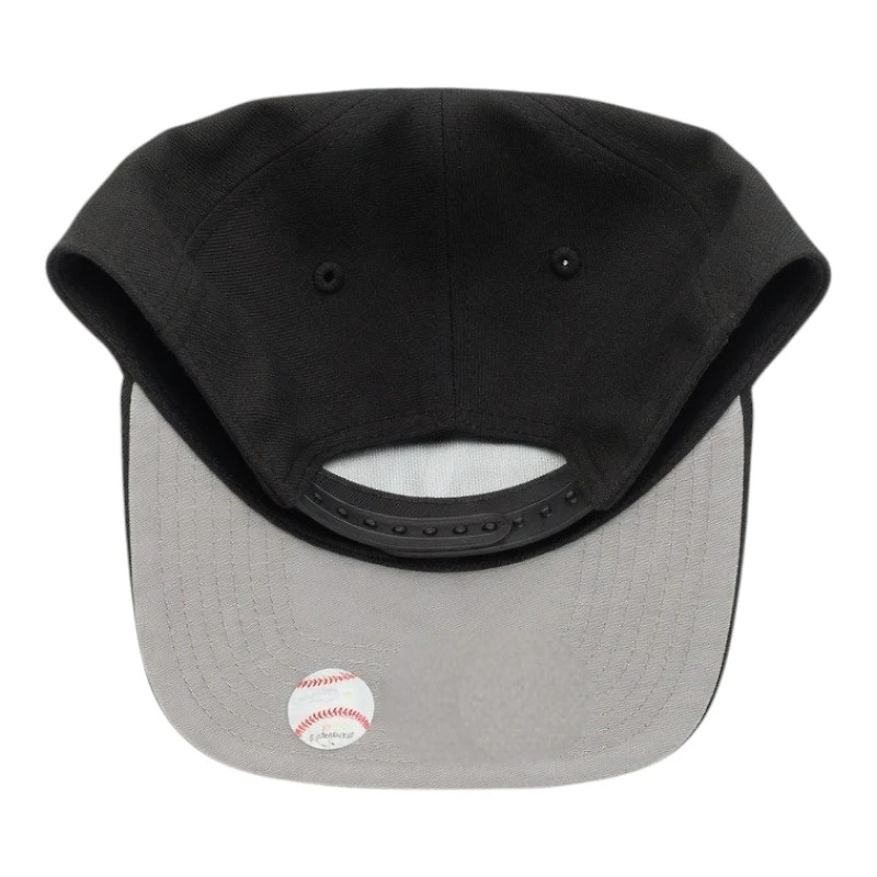 Los Angeles Dodgers White on Black Upside Down Logo Gray UV New Era 9FIFTY A-Frame Snapback Hat