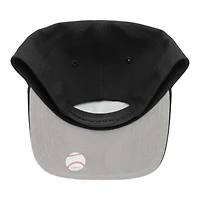 Los Angeles Dodgers White on Black Upside Down Logo Gray UV New Era 9FIFTY A-Frame Snapback Hat