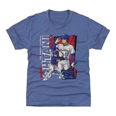 Youth Los Angeles Dodgers Shohei Ohtani Tri Royal D Anime 500 Level T-Shirt