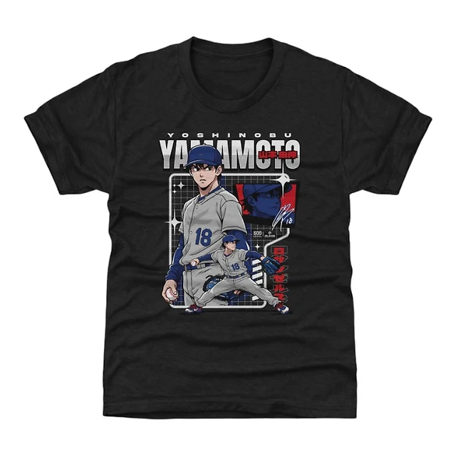Youth Los Angeles Dodgers Yoshinbonu Yamamoto D Anime 500 Level T-Shirt
