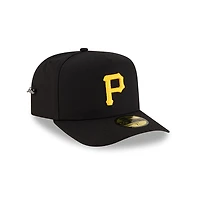 Pittsburgh Pirates Black Safety Pin New Era 59FIFTY A-Frame Fitted Hat