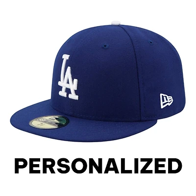 Los Angeles Dodgers Royal Blue Personalized New Era 59FIFTY On-Field Fitted Hat