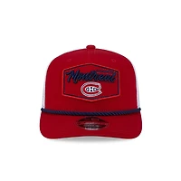 Montreal Canadiens Red and White Mesh Trucker New Era 9SEVENTY Stretch-Snap Hat
