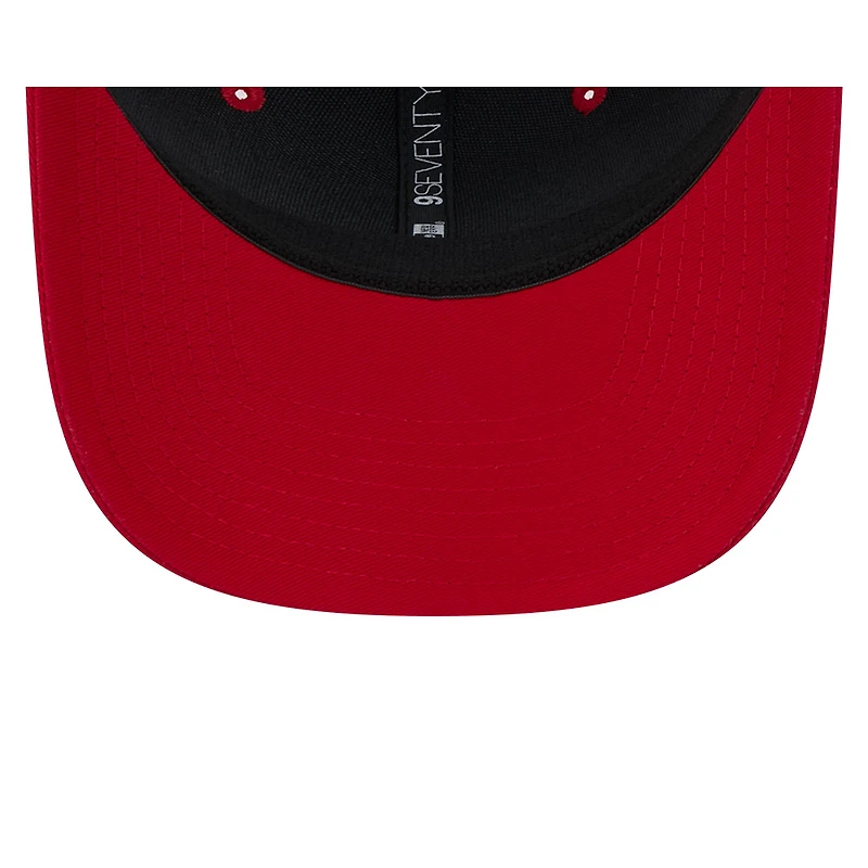 Detroit Red Wings Red and White Mesh Trucker New Era 9SEVENTY Stretch-Snap Hat
