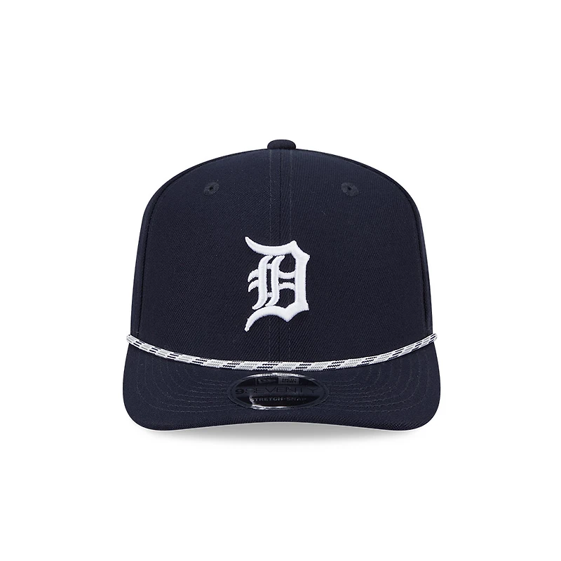 Detroit Tigers Navy Multi Rope New Era 9SEVENTY Stretch Snapback Hat