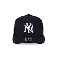 New York Yankees Navy and White Mesh Trucker New Era 9SEVENTY Stretch Snapback Hat