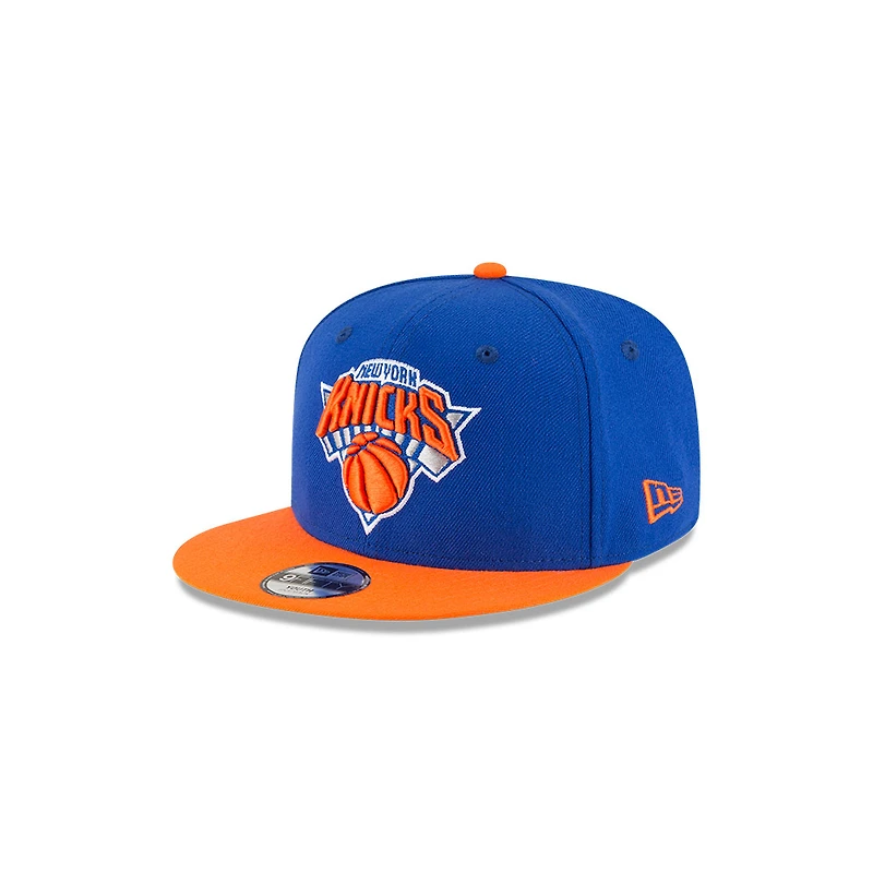 Youth New York Knicks Royal and Orange Two Tone New Era 9FIFTY Snapback Hat