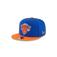 Youth New York Knicks Royal and Orange Two Tone New Era 9FIFTY Snapback Hat