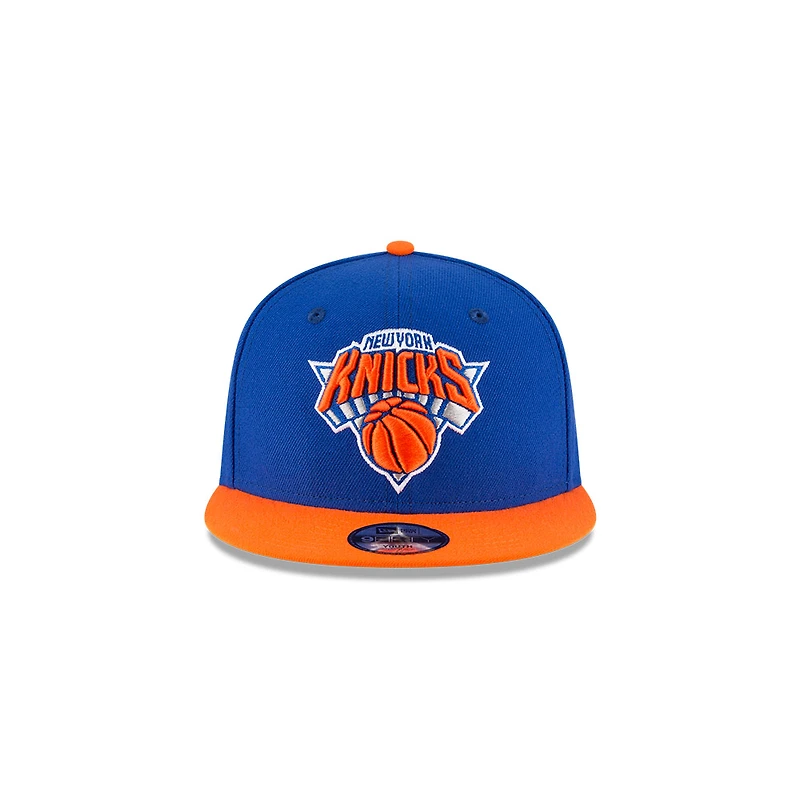 Youth New York Knicks Royal and Orange Two Tone New Era 9FIFTY Snapback Hat