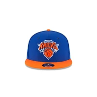 Youth New York Knicks Royal and Orange Two Tone New Era 9FIFTY Snapback Hat
