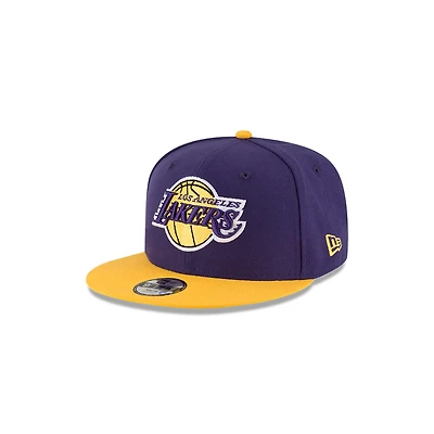 Youth Los Angeles Lakers Purple and Yellow Two Tone New Era 9FIFTY Snapback Hat