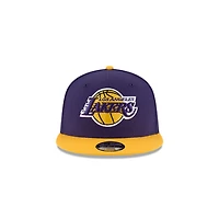 Youth Los Angeles Lakers Purple and Yellow Two Tone New Era 9FIFTY Snapback Hat