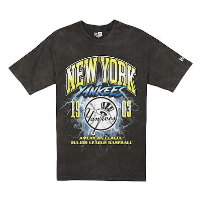 New York Yankees Black Lightning Storm Era T-Shirt