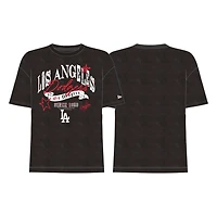 Los Angeles Dodgers Black Go Allover Print New Era T-Shirt