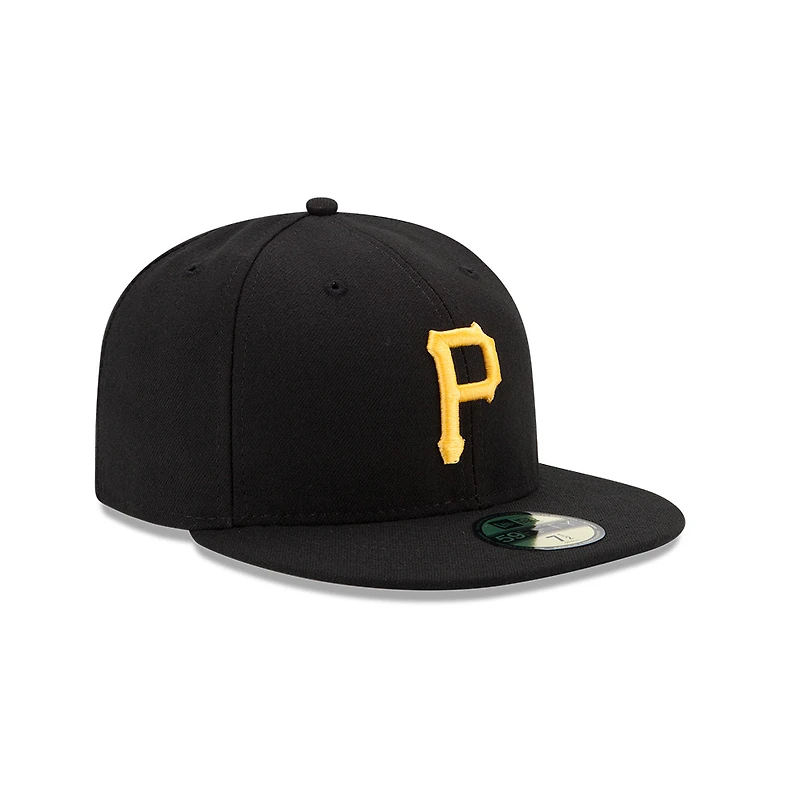 Youth Pittsburgh Pirates Black Authentic Collection On-Field Game New Era 59FIFTY Fitted Hat