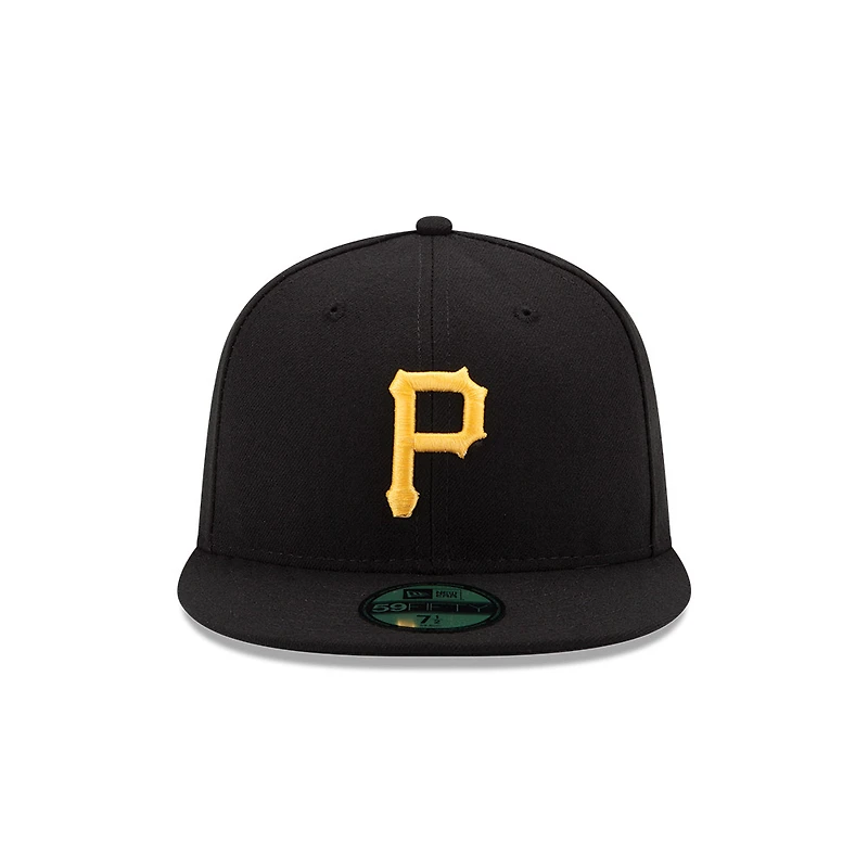 Youth Pittsburgh Pirates Black Authentic Collection On-Field Game New Era 59FIFTY Fitted Hat