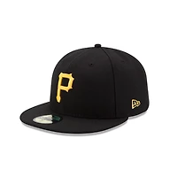 Youth Pittsburgh Pirates Black Authentic Collection On-Field Game New Era 59FIFTY Fitted Hat