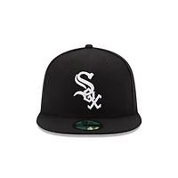 Youth Chicago White Sox Black Authentic Collection On-Field Game New Era 59FIFTY Fitted Hat