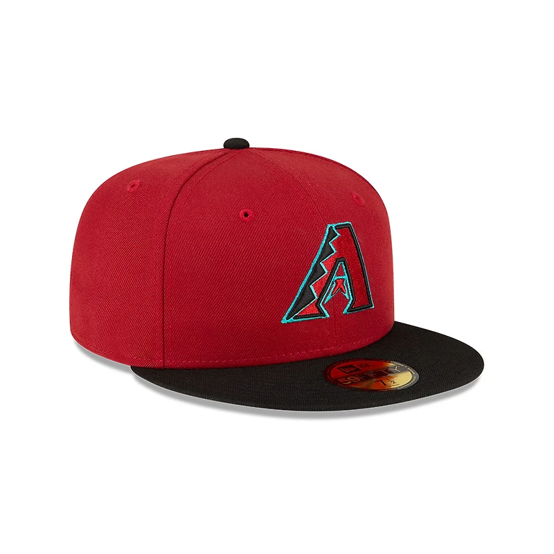 Youth Arizona Diamonbacks Red and Black Authentic Collection On-Field Game New Era 59FIFTY Fitted Hat