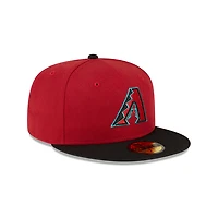 Youth Arizona Diamonbacks Red and Black Authentic Collection On-Field Game New Era 59FIFTY Fitted Hat