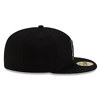 St. Louis Cardinals Black and White Basic New Era 59FIFTY Fitted Hat