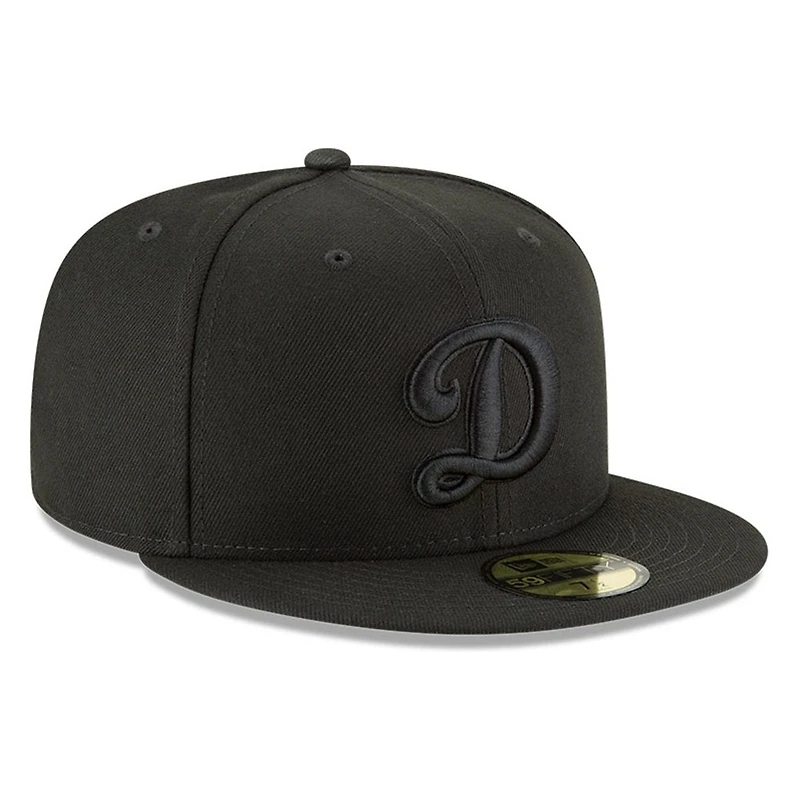 Los Angeles Dodgers Black Basic "D" Logo New Era 59FIFTY Fitted Hat