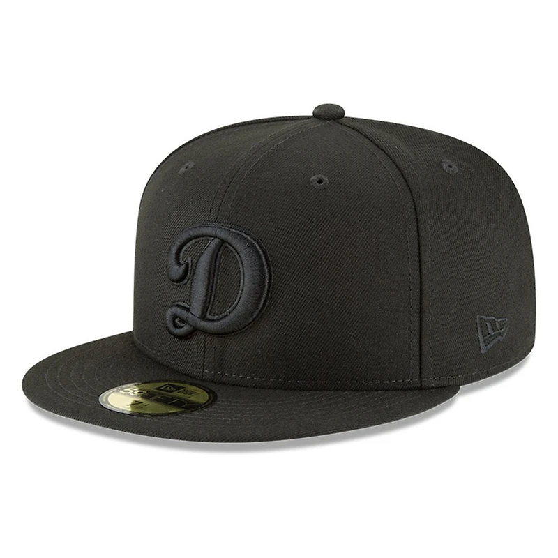 Los Angeles Dodgers Black Basic "D" Logo New Era 59FIFTY Fitted Hat