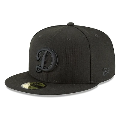 Los Angeles Dodgers Black Basic "D" Logo New Era 59FIFTY Fitted Hat
