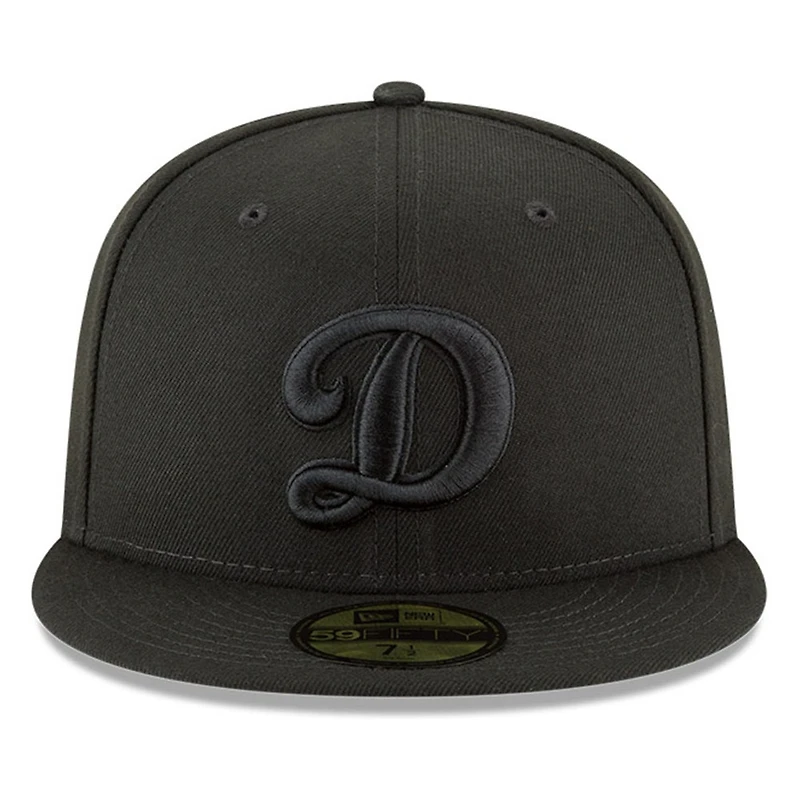 Los Angeles Dodgers Black Basic "D" Logo New Era 59FIFTY Fitted Hat