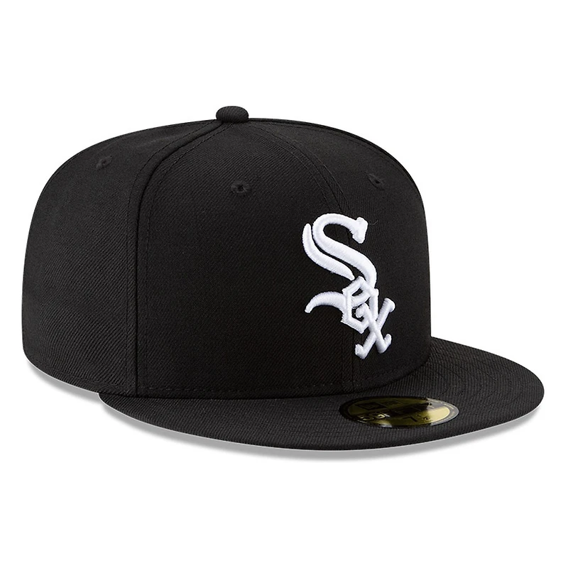 Chicago White Sox Black Wool New Era 59FIFTY Fitted Hat