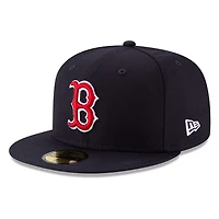 Boston Red Sox Navy Wool New Era 59FIFTY Fitted Hat