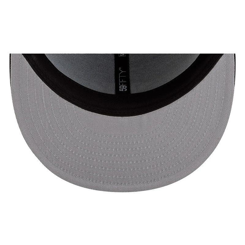 Houston Astros Black and White Basic New Era 59FIFTY Fitted Hat