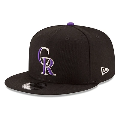 Colorado Rockies Black Basic New Era 9FIFTY Snapback Hat