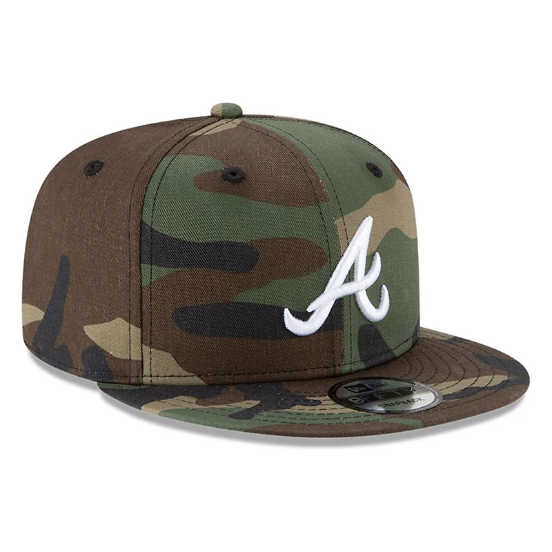 Atlanta Braves Woodland Camo Basic New Era 9FIFTY Snapback Hat