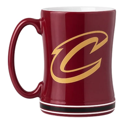 Cleveland Caveliers Team Color Relief Mug