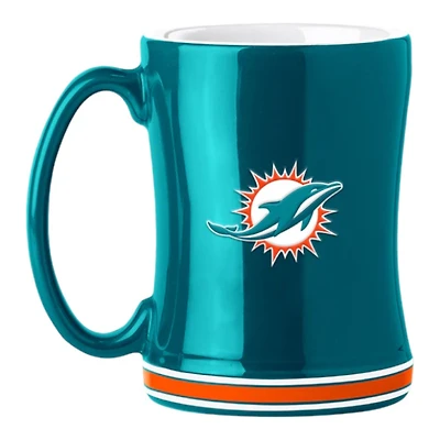 Miami Dolphins Team Color Relief Mug