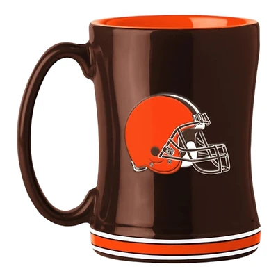 Cleveland Browns Brown Team Color Relief Mug