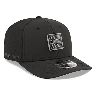 Seattle Seahawks Black 2026 NFL Training Camp New Era 9SEVENTY Adjustable Hat