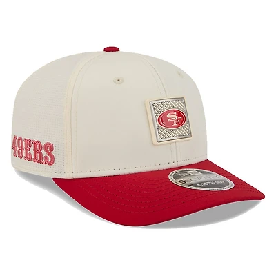 San Francisco 49ers Cream and Scarlet 2026 NFL Training Camp New Era 9SEVENTY Adjustable Hat