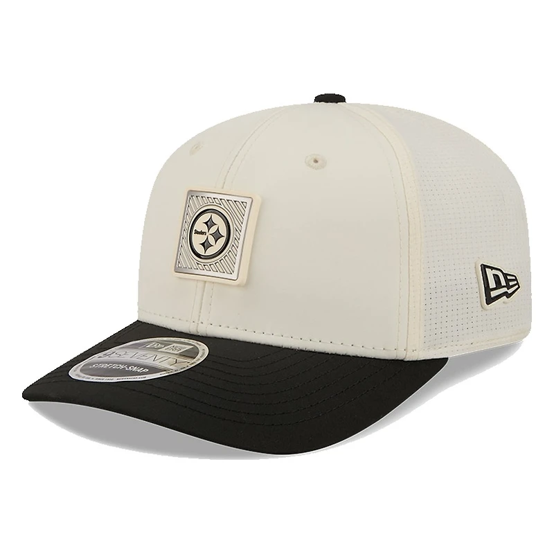 Pittsburgh Steelers Cream and Black 2026 NFL Training Camp New Era 9SEVENTY Adjustable Hat