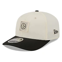 Pittsburgh Steelers Cream and Black 2026 NFL Training Camp New Era 9SEVENTY Adjustable Hat