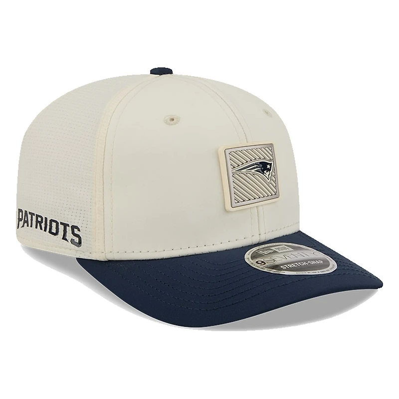 New England Patriots Cream and Navy 2026 NFL Training Camp New Era 9SEVENTY Adjustable Hat
