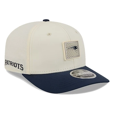New England Patriots Cream and Navy 2026 NFL Training Camp New Era 9SEVENTY Adjustable Hat