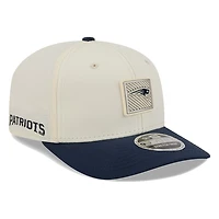 New England Patriots Cream and Navy 2026 NFL Training Camp New Era 9SEVENTY Adjustable Hat