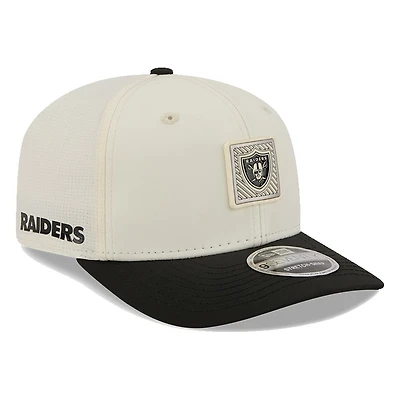 Las Vegas Raiders Cream and Black 2026 NFL Training Camp New Era 9SEVENTY Adjustable Hat